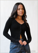 Button-Down Long Sleeve Top - 200226