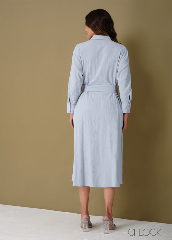 Collared Shirt Dress - 110923