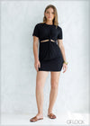 Cut-Out Knot Detail Dress - 210224