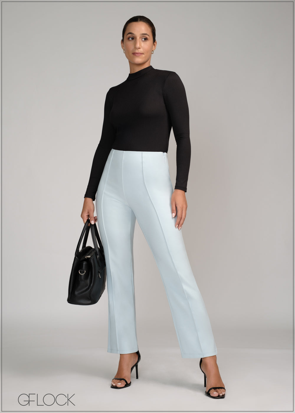 Slim Leg Pant With Seam Details - 120724