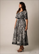 Printed Tiered Dress - 270326