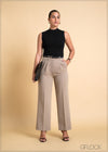 High Waist Pant With Pleats - 250324