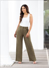 Pleat Detail Wide Leg Pant - 231023