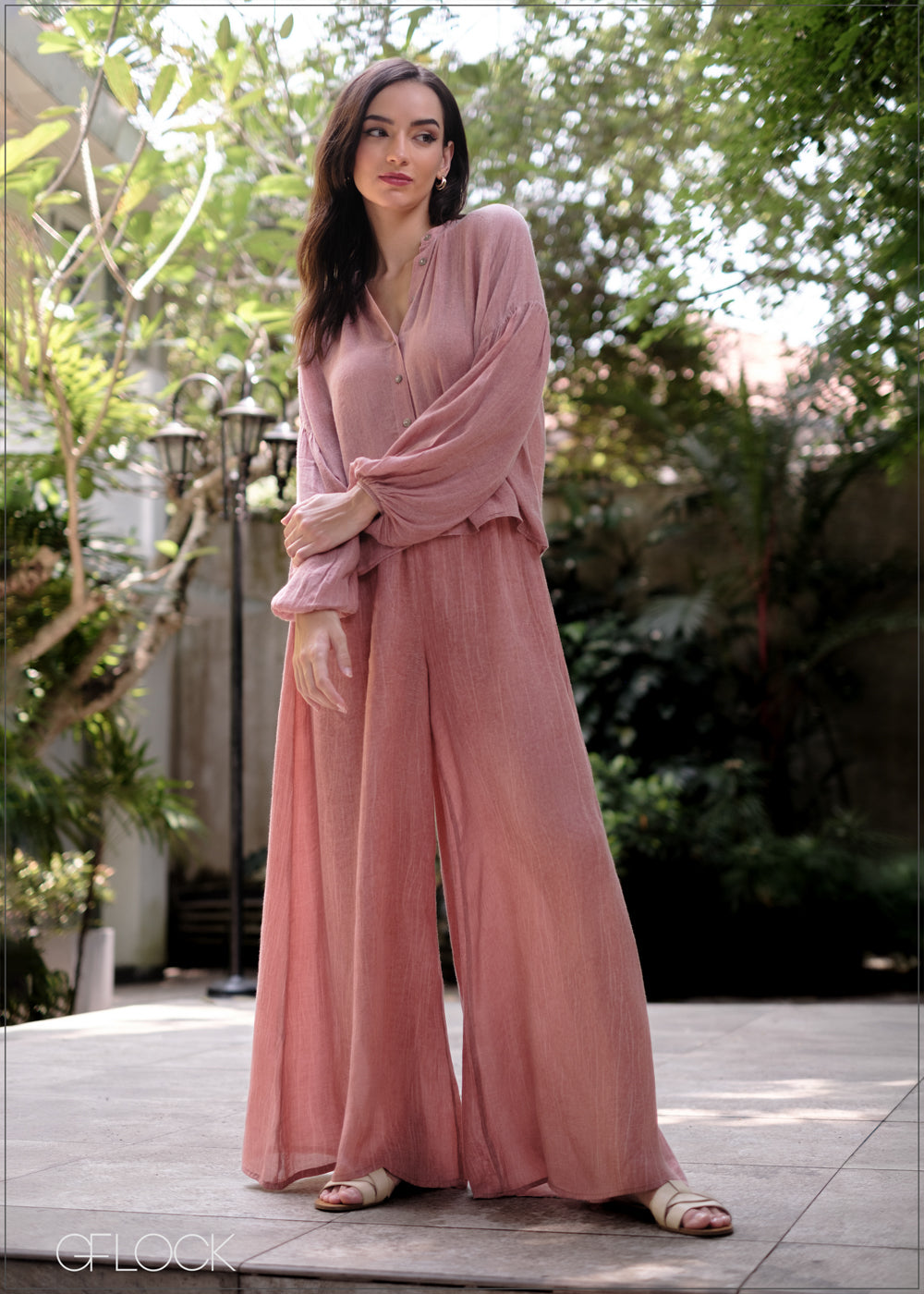 Gathered Long Sleeve Top - 280325