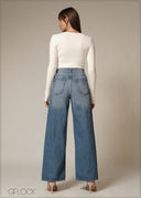 Wide Leg jean - Short Length - 230226D