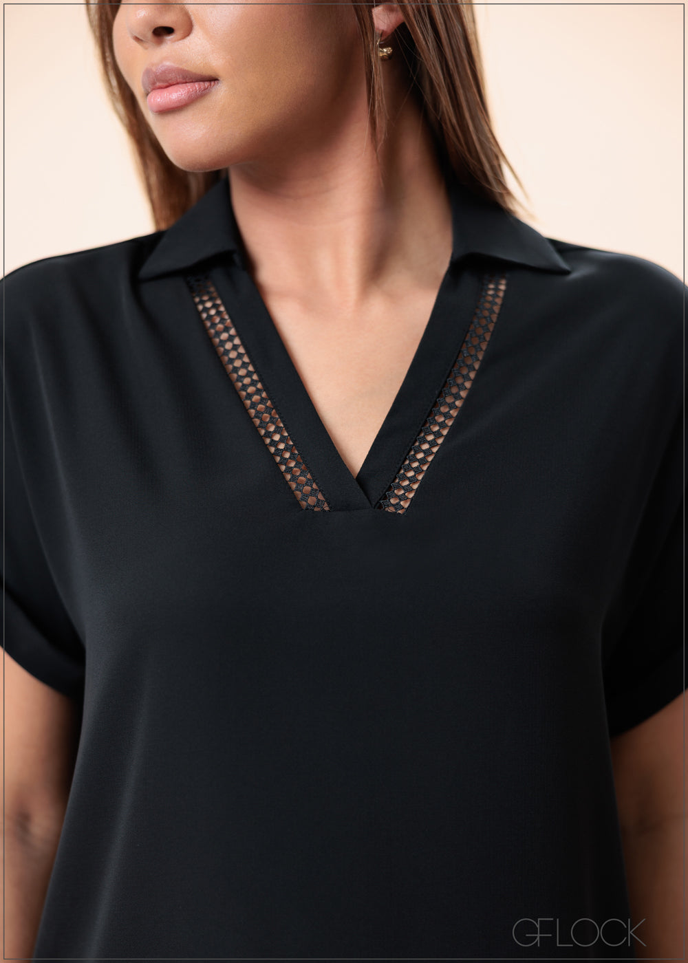 Lace Trim Top - 160525