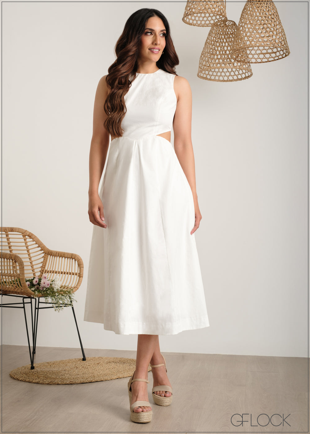 Waist Cut Out Dress - 060625