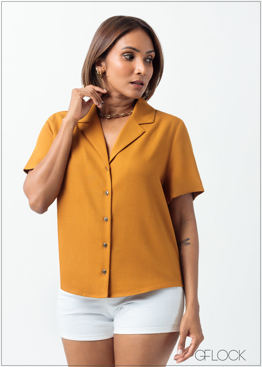 Camp Collar Blouse - 160625