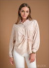 Ruched Detail Shirt - 220324