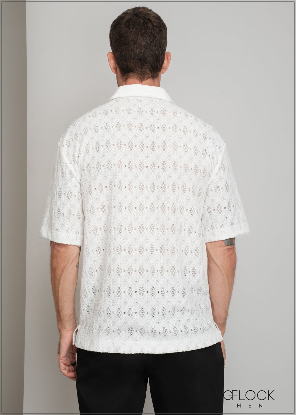 Revere Collar Lace Shirt - 160725