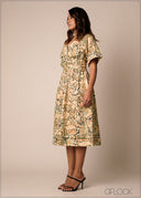 Collar Detail Midi Dress - 270326