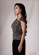One Shoulder Trim Detail Top - 151026