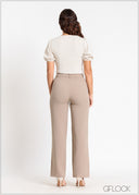 Straight Leg Pant With Seam - 041124