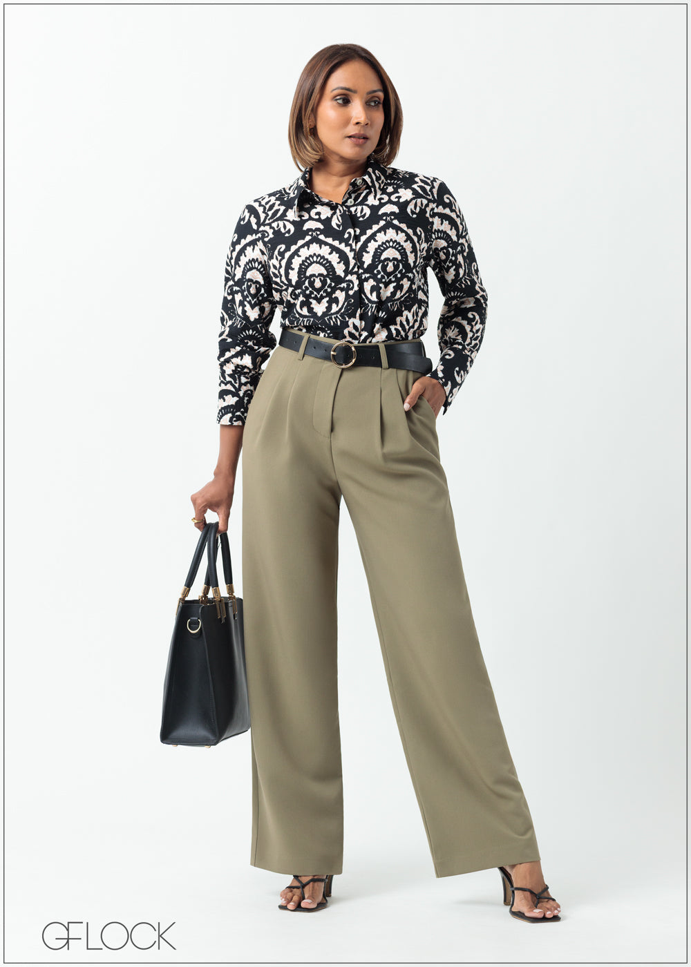 High Waist Pant With Pleats - 160625