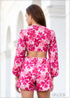 Floral Printed Romper - 010124