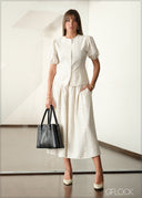 Midi Length Skirt - 141225