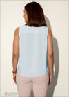 Sleeveless Top With Frill Detail - 120224