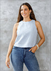 Sleeveless Linen Top - 290424