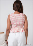 Smocked Peplum Top - 280826