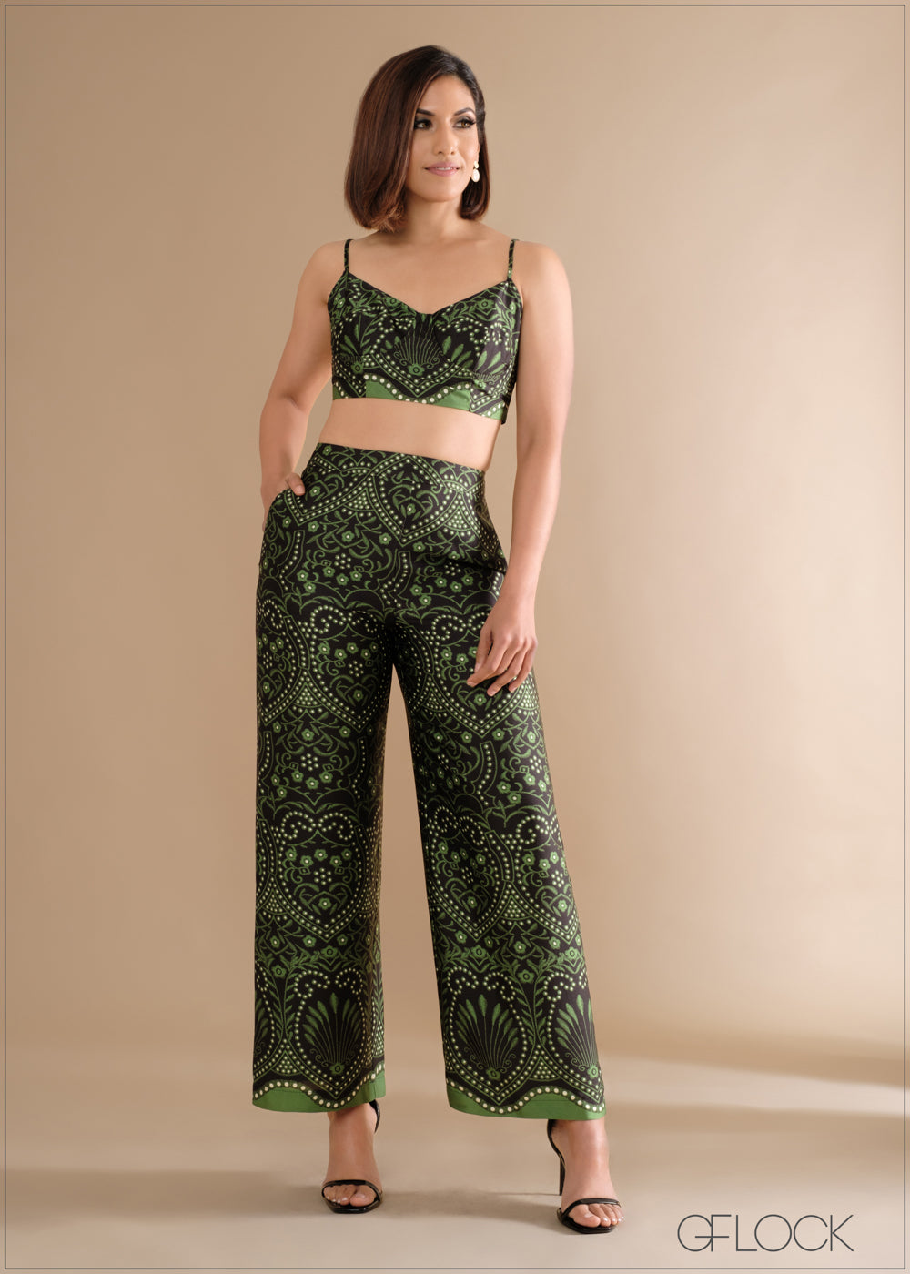 PRINTED BRALETTE TOP - 140324