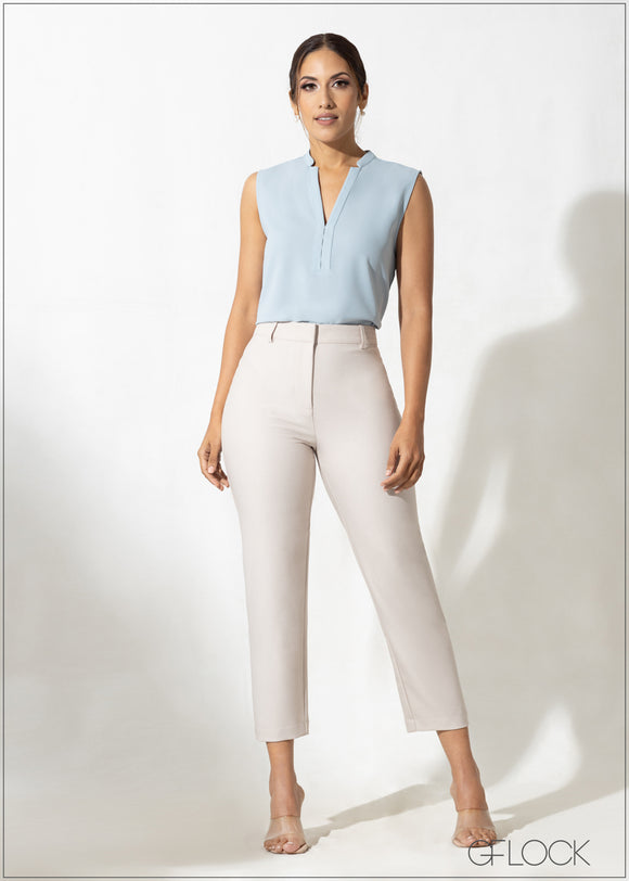 High Waist Tapered Pant - 300623