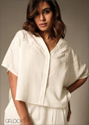 V-Neck Embroidered Top - 160126