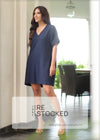 V-Neck Shift Dress - 010124