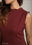 Textured Bodycon Dress - 301026