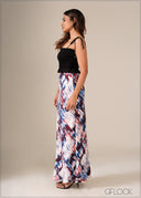 Printed Bias Skirt - 130326