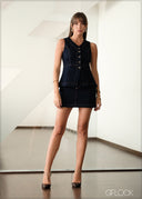 Denim Short Skirt - 141225