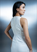 High Neck Sleeveless Maxi Dress - 221225