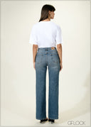 Mid Wash Bootcut Jean - Long Length - 030626