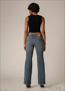Low Waist Bootcut Jean - Short Length - 220826D