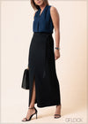 Front Slit Skirt - 160525