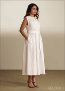 Slit Detailed Shirt Dress - 290526C
