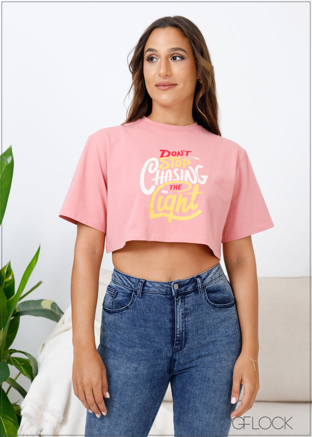 Graphic Crop Tee - 270324