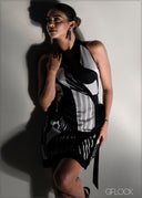 Printed Halter Neck Mini Dress - 270625