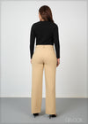 Straight Leg Pant With Seam - 100624