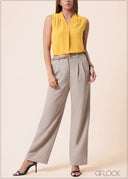 Front Pleat Top - 160525