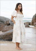 Puff Sleeve Dress - 201026