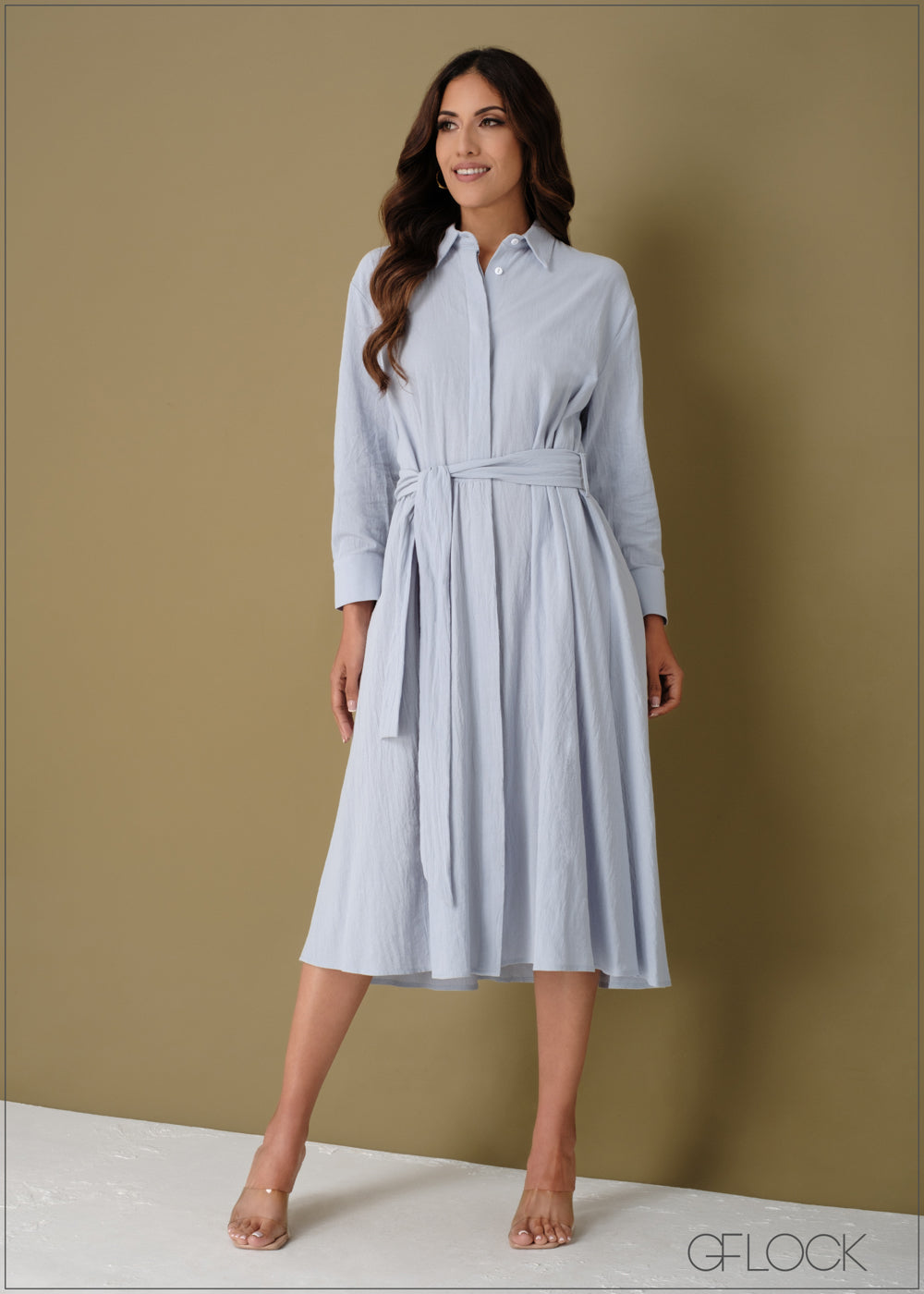 Collared Shirt Dress - 110923