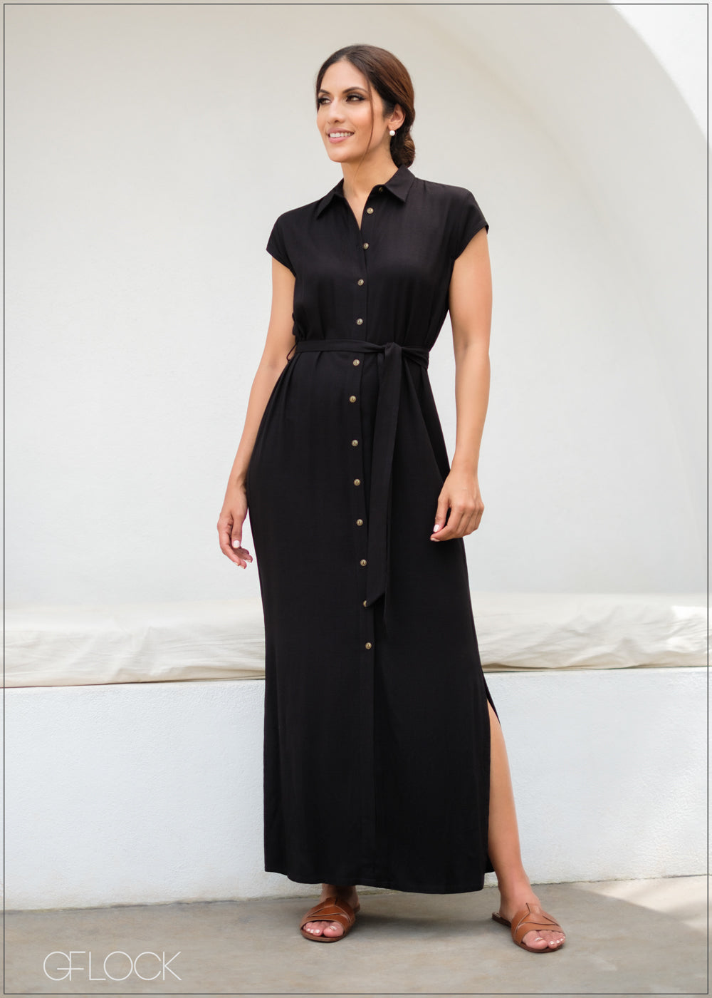 Collared Maxi Dress - 171123