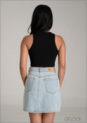 Sleeveless Crop Top - 061225