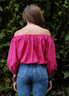 Off-Shoulder Balloon Top - 020224