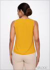 Sleeveless V-Neck Top - 290523