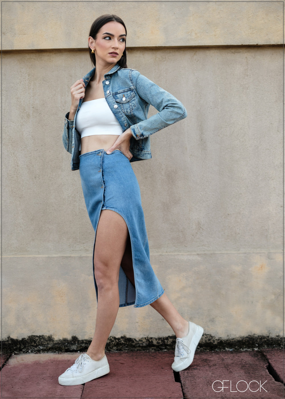 Denim Skirt - 090425