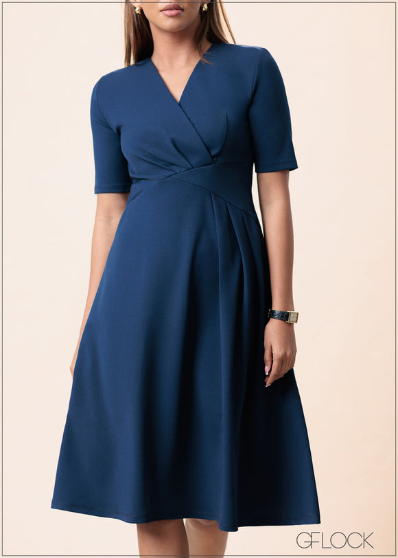 V-Neck Dress - 160525