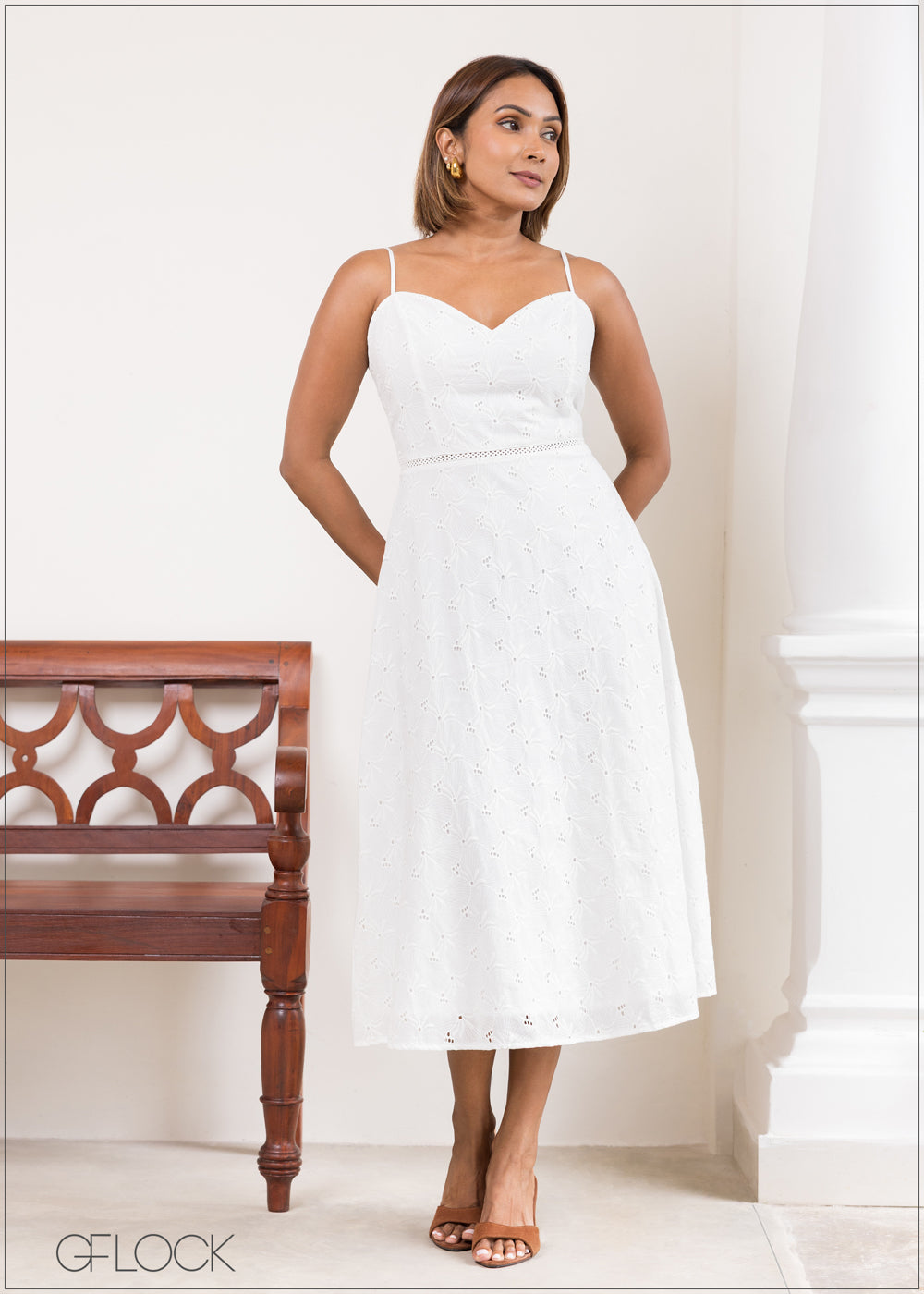 Cutlawn Strappy Dress - 230525