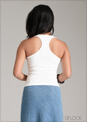 Razor Back Crop Top - 061225