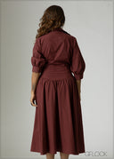 Gathered Dress - 201026